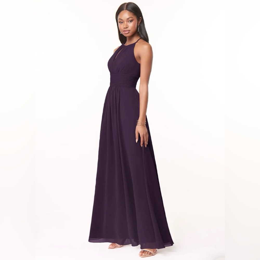 AZAZIE BONNIE Chiffon Dress Plum